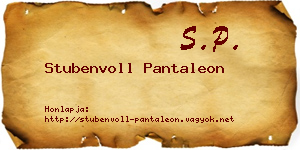 Stubenvoll Pantaleon névjegykártya